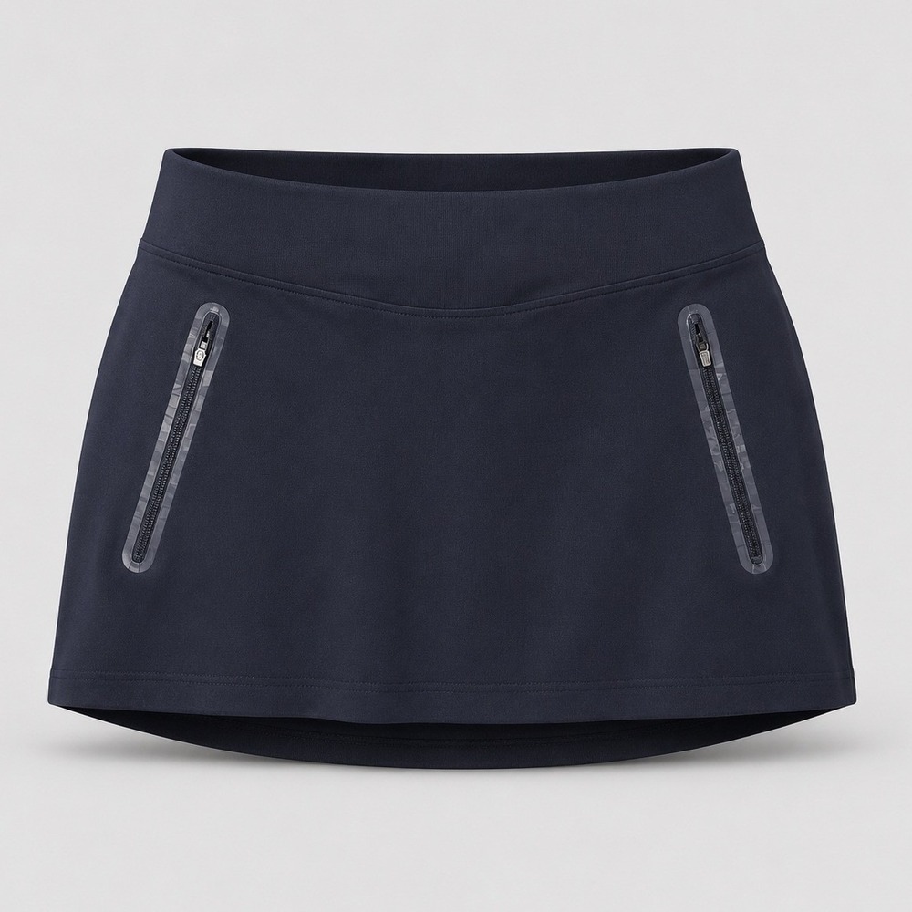 Nike Golf Tour Performance Dri-FIT Skort Black Zipper Pockets 452803-010 Small